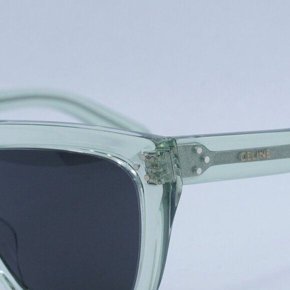 CELINE sunglasses CL40256I 93A Light Green Transparent / Dark Green - Picture 4 of 5
